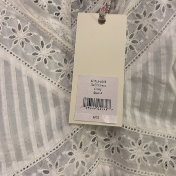 LoveShackFancy Elegant White Dress size 4 NWT - Picture 3 of 3